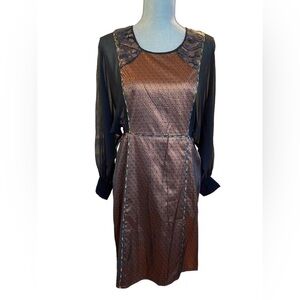 COTELAC Raphaelle Cavelli Metallic Cocktail Dress l WOMENS Dress Size 6 l 0746